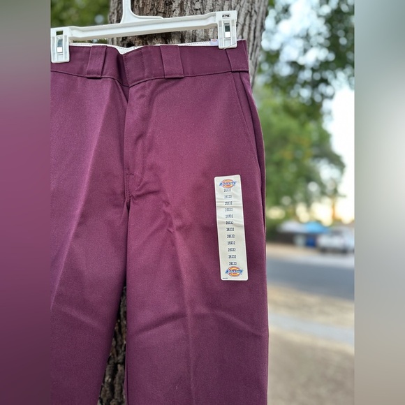 Dickies Men's Plum Chinos 874 Work Pants - Picture 2 of 4